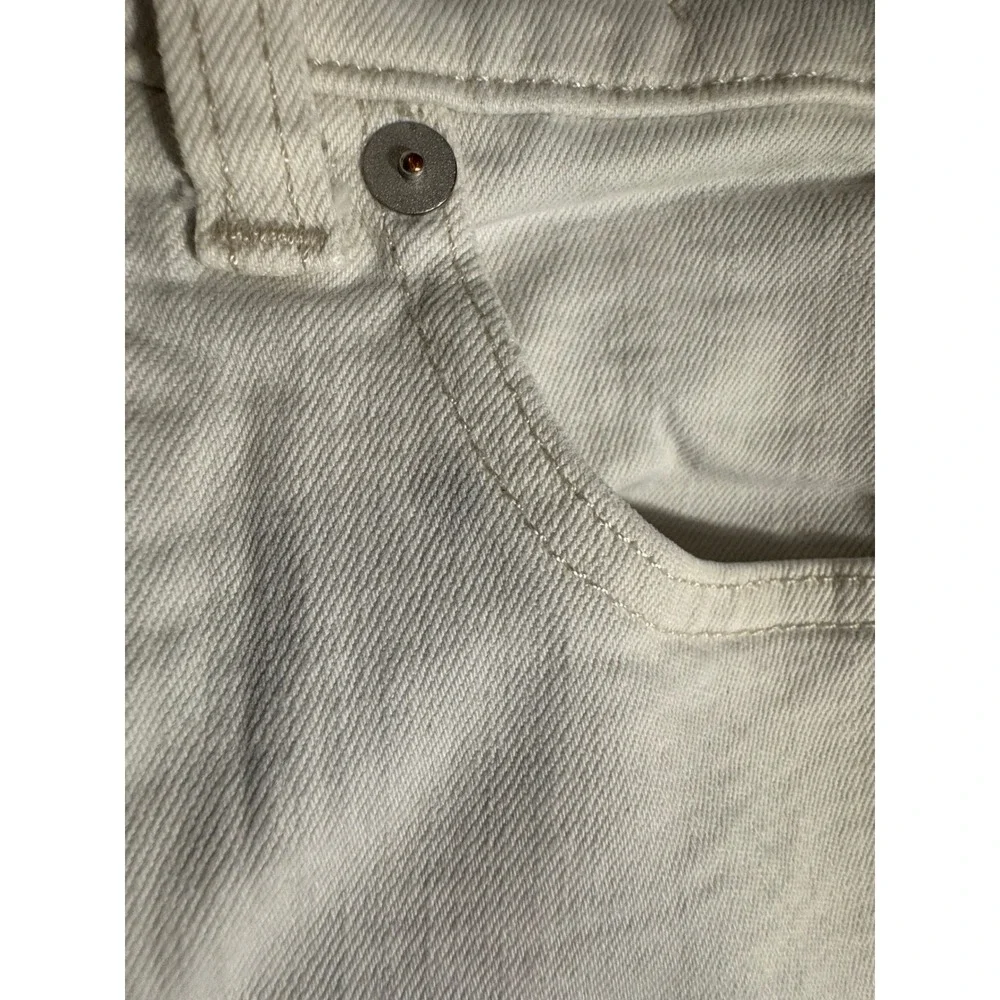 Madewell High Rise‎ 90's Straight Leg Jeans Off White Cream Denim Pants 23